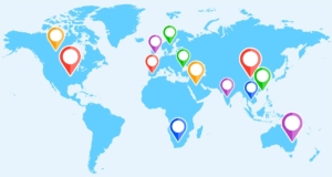 mediumship reading locations world map